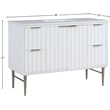 Meridian Furniture Modernist White Bathroom Vanity