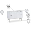 Meridian Furniture Modernist White Bathroom Vanity