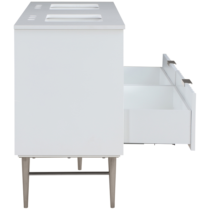 Meridian Furniture Modernist White Bathroom Vanity