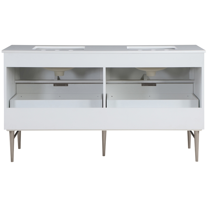 Meridian Furniture Modernist White Bathroom Vanity