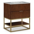 Meridian Furniture Monad Walnut Bathroom Vanity