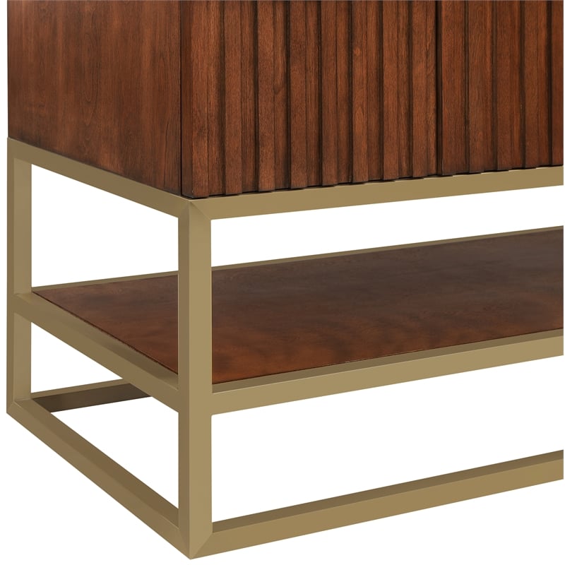 Meridian Furniture Monad Walnut Bathroom Vanity