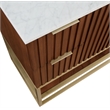Meridian Furniture Monad Walnut Bathroom Vanity