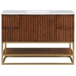 Meridian Furniture Monad Walnut Bathroom Vanity