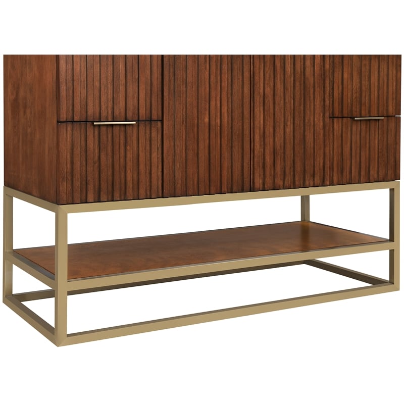 Meridian Furniture Monad Walnut Bathroom Vanity