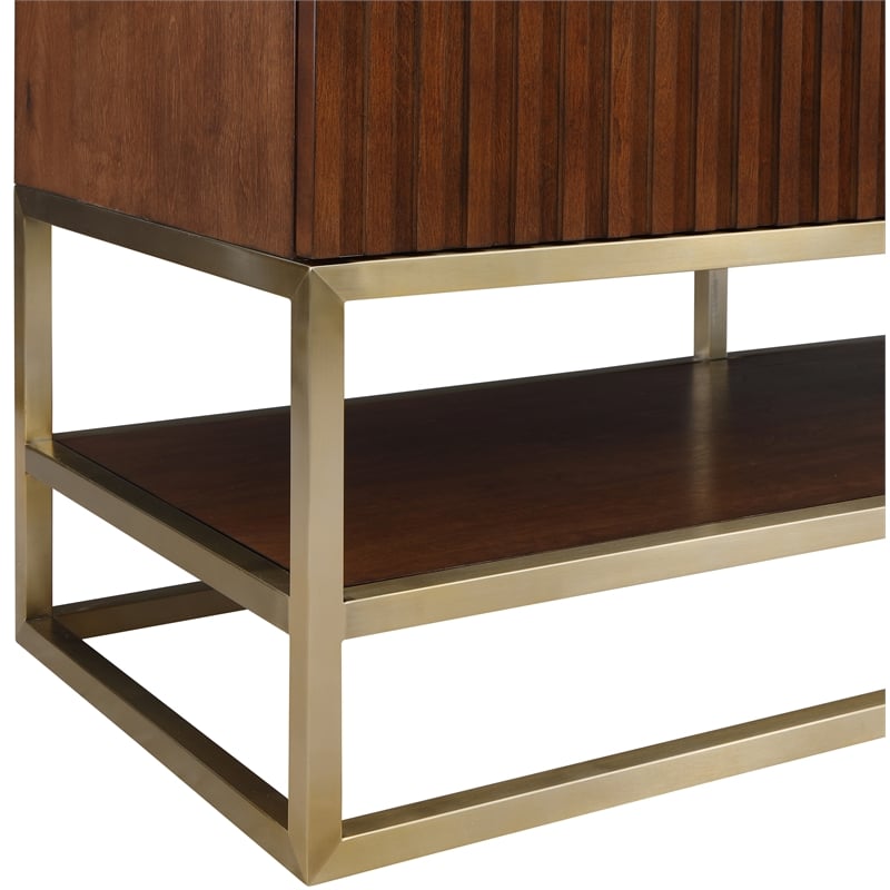 Meridian Furniture Monad Walnut Bathroom Vanity