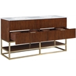 Meridian Furniture Monad Walnut Bathroom Vanity