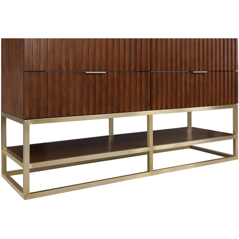 Meridian Furniture Monad Walnut Bathroom Vanity