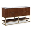 Meridian Furniture Monad Walnut Bathroom Vanity