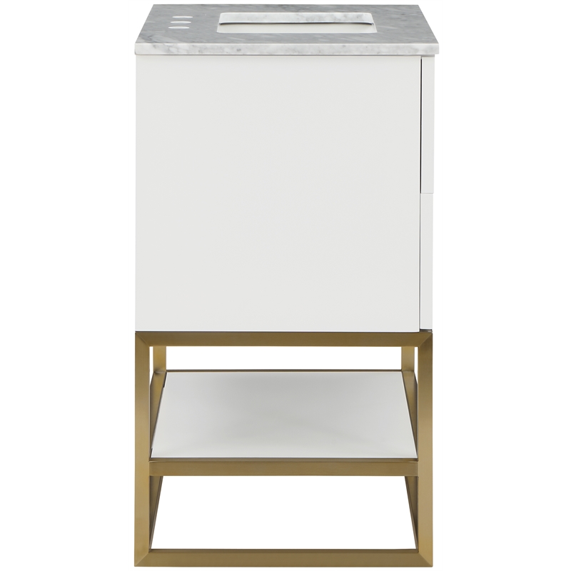 Meridian Furniture Monad White Bathroom Vanity