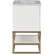 Meridian Furniture Monad White Bathroom Vanity