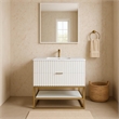 Meridian Furniture Monad White Bathroom Vanity