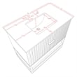 Meridian Furniture Monad White Bathroom Vanity