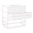 Meridian Furniture Monad White Bathroom Vanity