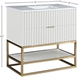 Meridian Furniture Monad White Bathroom Vanity