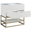 Meridian Furniture Monad White Bathroom Vanity