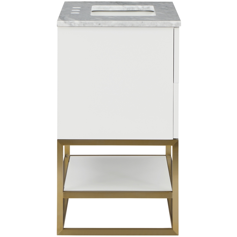 Meridian Furniture Monad White Bathroom Vanity