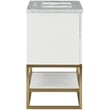 Meridian Furniture Monad White Bathroom Vanity