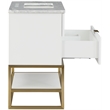 Meridian Furniture Monad White Bathroom Vanity