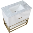 Meridian Furniture Monad White Bathroom Vanity