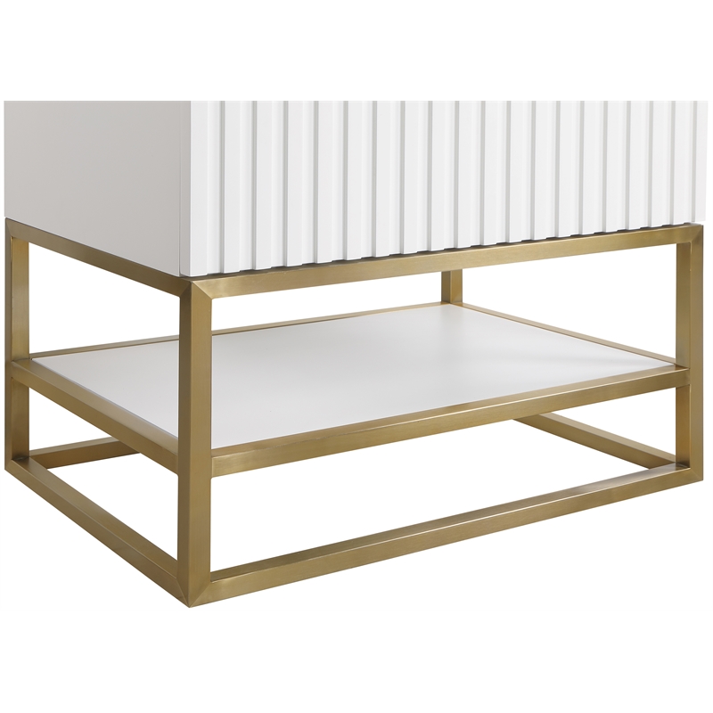 Meridian Furniture Monad White Bathroom Vanity