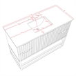 Meridian Furniture Monad White Bathroom Vanity