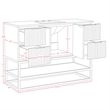 Meridian Furniture Monad White Bathroom Vanity