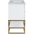 Meridian Furniture Monad White Bathroom Vanity
