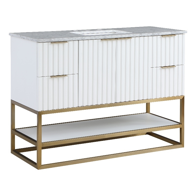 Meridian Furniture Monad White Bathroom Vanity