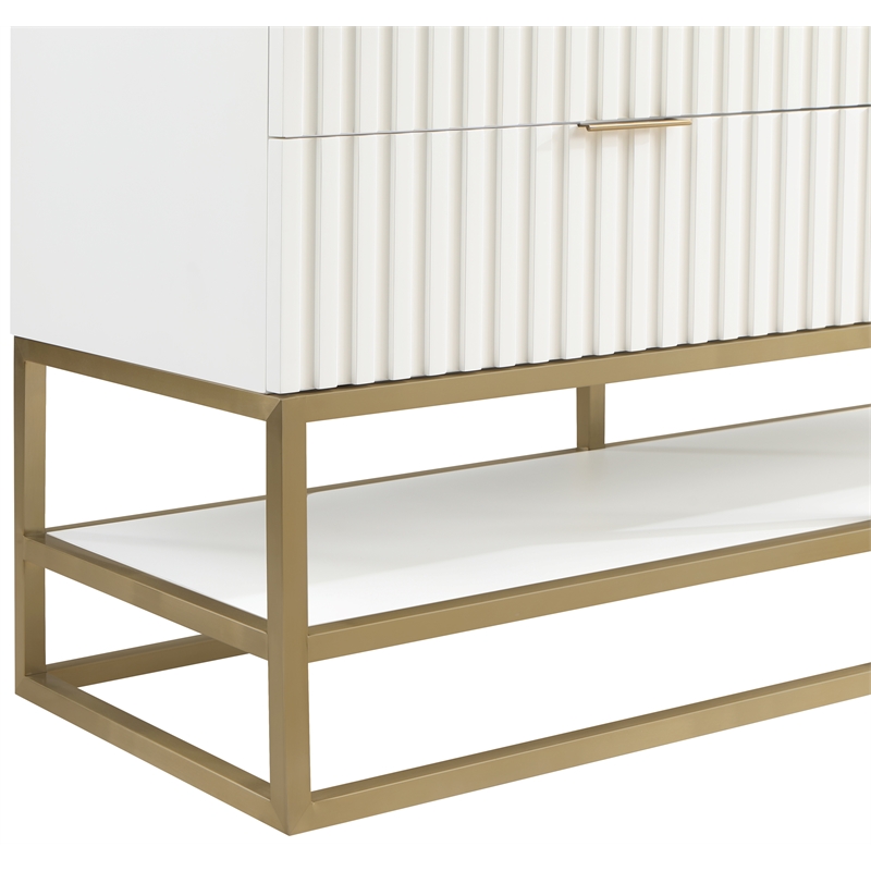 Meridian Furniture Monad White Bathroom Vanity