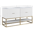 Meridian Furniture Monad White Bathroom Vanity