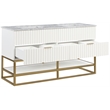 Meridian Furniture Monad White Bathroom Vanity