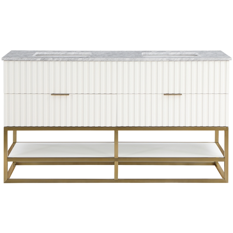 Meridian Furniture Monad White Bathroom Vanity