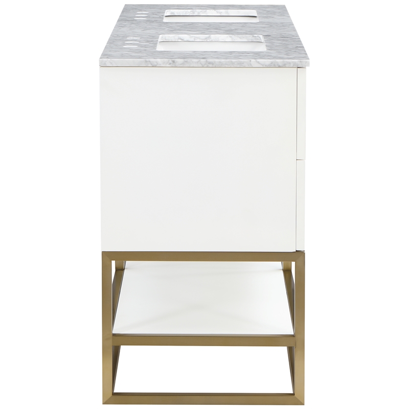Meridian Furniture Monad White Bathroom Vanity