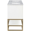 Meridian Furniture Monad White Bathroom Vanity