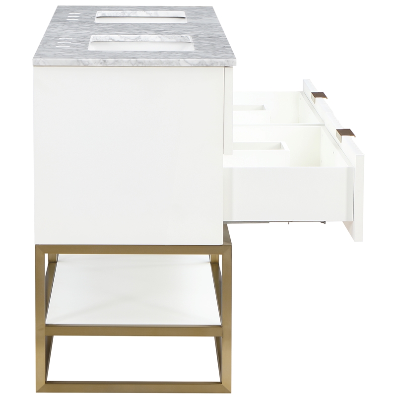 Meridian Furniture Monad White Bathroom Vanity