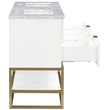 Meridian Furniture Monad White Bathroom Vanity