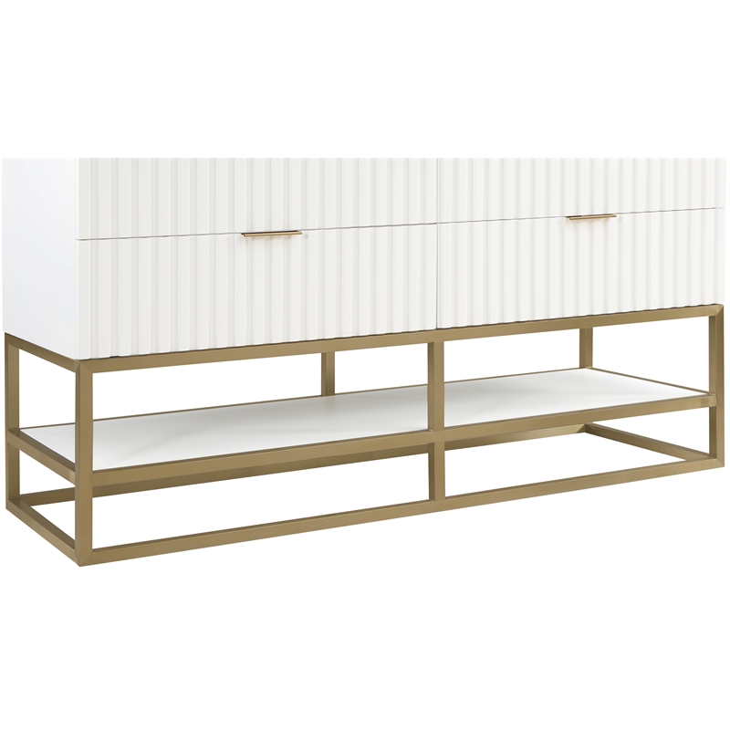 Meridian Furniture Monad White Bathroom Vanity