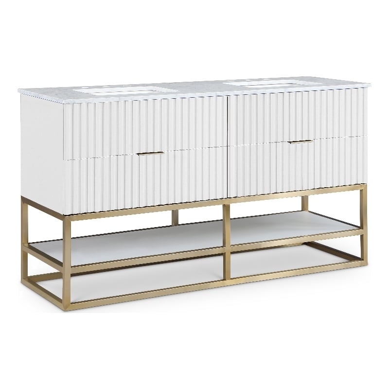 Meridian Furniture Monad White Bathroom Vanity