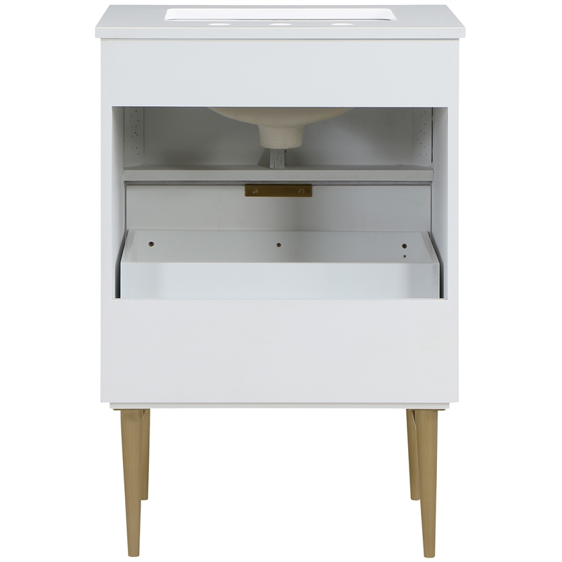 Meridian Furniture Modernist White Bathroom Vanity