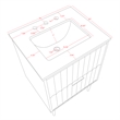 Meridian Furniture Modernist White Bathroom Vanity