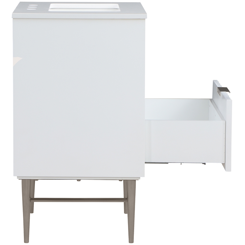 Meridian Furniture Modernist White Bathroom Vanity