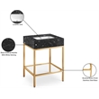 Meridian Furniture Marmo Black Engineered Stone Bathroom Vanity