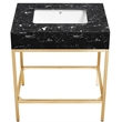 Meridian Furniture Marmo White Engineered Stone Bathroom Vanity