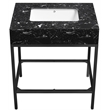 Meridian Furniture Marmo Black Engineered Stone Bathroom Vanity