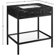 Meridian Furniture Marmo Black Engineered Stone Bathroom Vanity
