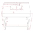 Meridian Furniture Marmo Black Engineered Stone Bathroom Vanity