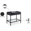 Meridian Furniture Marmo Black Engineered Stone Bathroom Vanity