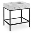 Meridian Furniture Marmo Black Engineered Stone Bathroom Vanity