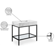 Meridian Furniture Marmo White Engineered Stone Bathroom Vanity